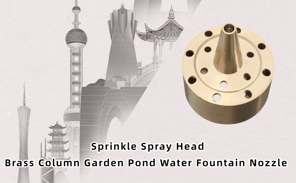 Brass Column Garden Water Pond Fireworks Shape Fountain Nozzle Home Sprinkle Spray Head