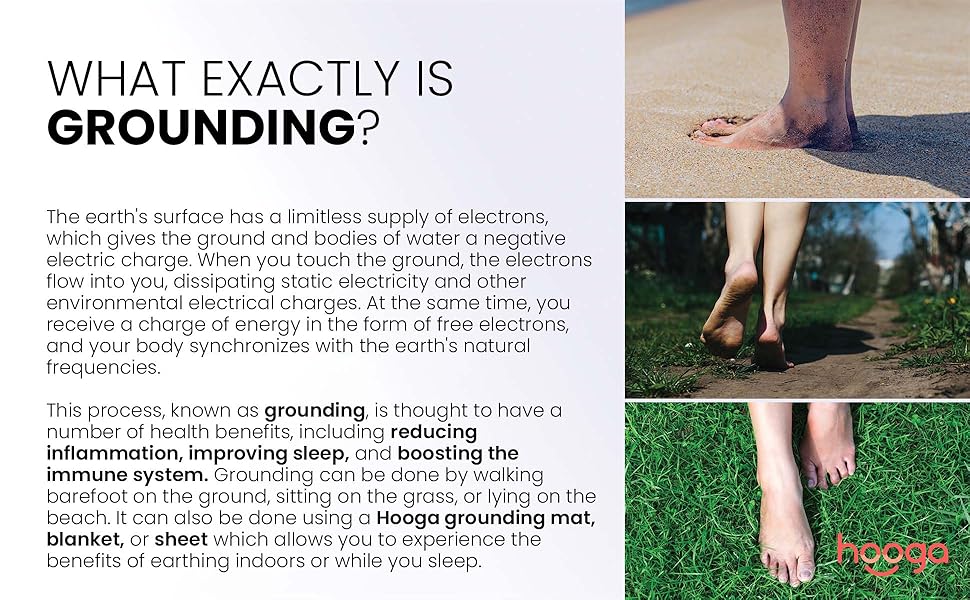 grounding earth connected pain relief circulation energy