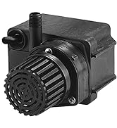 Little Giant PE-2F-PW 115 Volt, 1/40 HP, 300 GPH Submersible Direct Drive Pump for Small Ponds or...