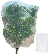 8x8ft Large Garden Netting Fruit Tree Netting Garden Insect Tree Cover with Drawstring Transparen...