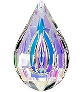 H&D Colorful Lamp Prisms Parts Loquat Shape Chandelier Glass Crystals Hanging Drops Pendants 76mm