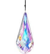 120mm/4.7in Crystal Suncatcher Prism Window Hanging Ornament Rainbow Glass Prism Sun Catcher Deco...