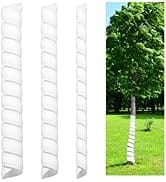 3 Pcs Tree Trunk Protector 3 Size Spiral Plastic Tree Guards Durable Tree Bark Protectors Tube Wr...