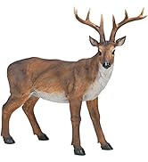 Design Toscano Big Rack Buck Deer Garden Decoy Animal Statue, 28 Inch, Polyresin, Full Color