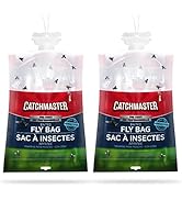 Pro Series Disposable Fly Bag Trap by Catchmaster - Bulk Pack of 2 Bait Included, Ready to Use Ou...