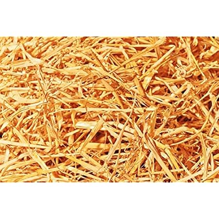 Double F Farms Premium Organic 100% Natural Straw for Animal Bedding, Garden Mulch, Compost & Fertilizer, and Grass Cover (4 lbs)