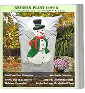 Refasen Plant Covers Freeze Protection,70”H X60”W 2.2oz Frost Blankets for Outdoor Plants Frost C...