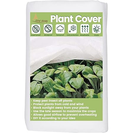 LOVE STORY Plant Covers Freeze Protection 6 * 25FT 0.9oz Frost Cloth Blanket Floating Row Cover Garden Fabric for Winter Outdoor Plants Vegetables and Sun Pest Protection