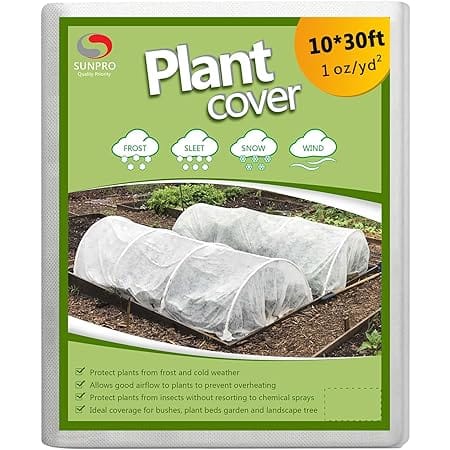 Plant Covers Freeze Protection,10Ft x 30Ft 1.0 oz/yd² Reusable Floating Row Cover, Freeze Protection Plant Blankets for Cold Weather (Support Hoops Not Included)