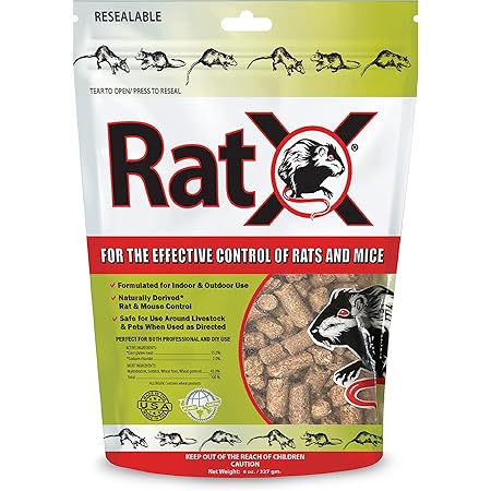 EcoClear Products 620100-6D RatX All-Natural All Species Rat Mouse, 8 oz. Bag