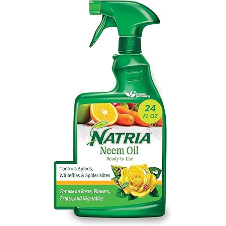 Natria 706250A Neem Oil Spray for Plants Pest Organic Disease Control, for Insects, 24-Ounce, Ready-to-Use