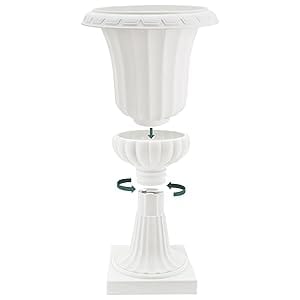 deluxe pedestal plastic urn assembly feature instructions